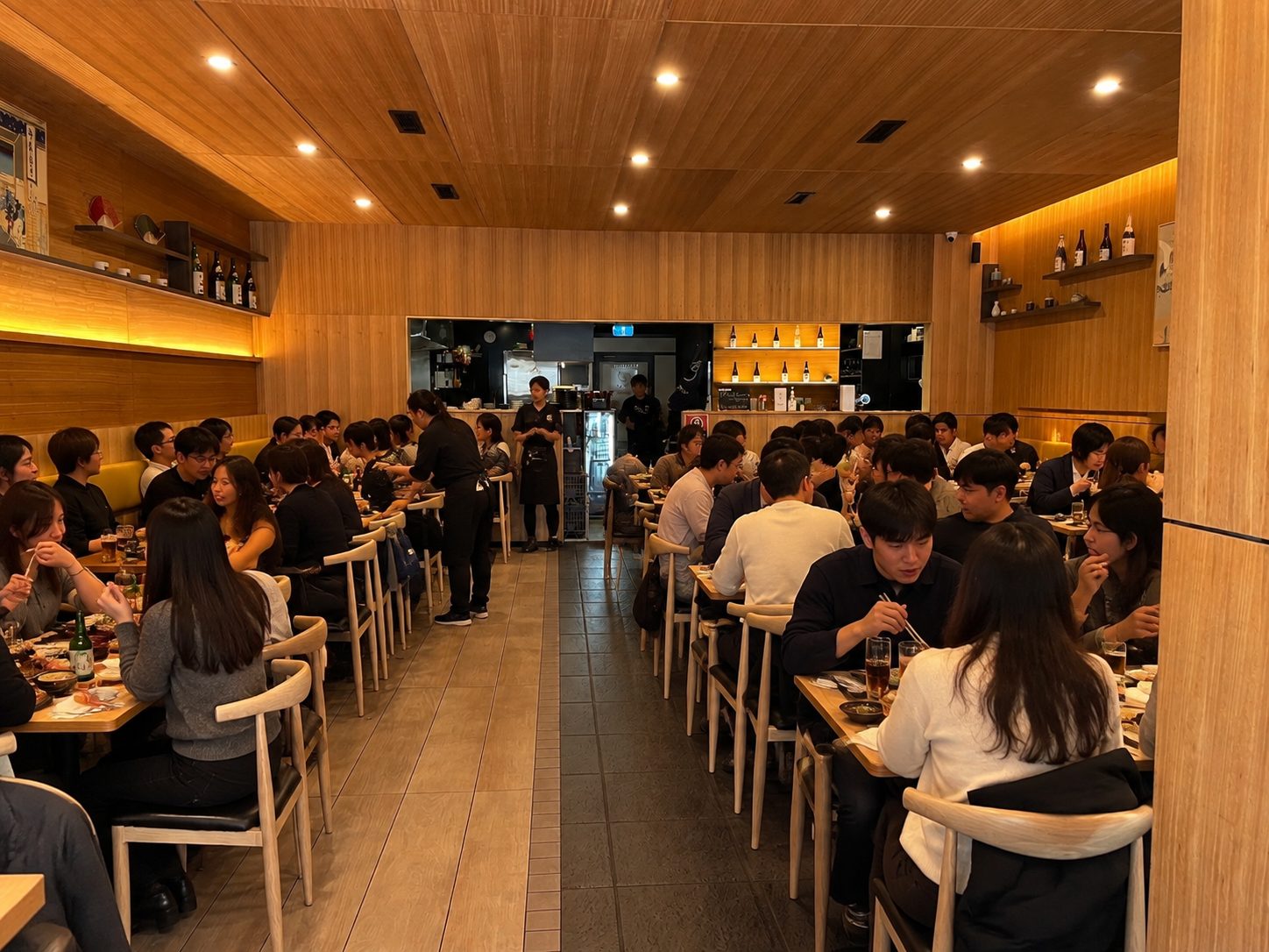 A full house in the Yuzu Epping dining room